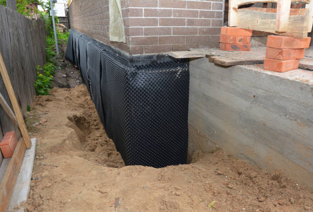 Happy homeowners after waterproofing job in Eclectic